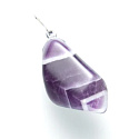 Amethyst Malawi Trommel pendant natural stone M, approx. 2,5 cm, stone of kings and bishops
