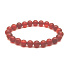 Agate red elastic natural stone, bead 8 mm / 16-17 cm, adds strength