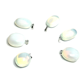 Opalit Troml pendant synthetic stone 2,2 - 3 cm, 1 piece, stone of wishes and hope