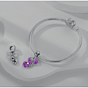 Sterling Silver 925 Luminous - Zodiac Sign Scorpio, Bracelet Pendant