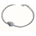 Sterling silver 925 Disney Little Mermaid Ariel, shell, bead for bracelet