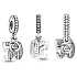 Charm Sterling silver 925 50 years of love, 2in1 anniversary bracelet pendant