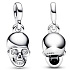 Charm Sterling silver 925 Skull - Mini Medallion, Halloween bracelet pendant