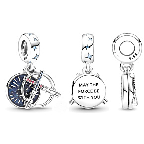 Charm Sterling silver 925 Marvel Star Wars Lightsaber 2in1, bracelet pendant Charm Sterling silver 925 Marvel Star Wars Lightsaber 2in1, bracelet pendant