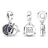 Charm Sterling silver 925 Marvel Star Wars Lightsaber 2in1, bracelet pendant