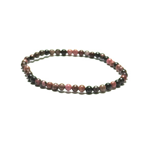 Rhodonite darker elastic bracelet natural stone, 4 mm bead / 19 cm, stone of forgiveness Rhodonite darker elastic bracelet natural stone, 4 mm bead / 19 cm, stone of forgiveness