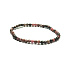 Rhodonite darker elastic bracelet natural stone, 4 mm bead / 19 cm, stone of forgiveness