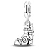 Charm Ski Boot – Winter Adventure | Bracelet Charm, 925 Silver, Symbol of Mountains and Skiing, Sport