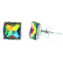 Magical earrings square, skewers I'm not just a jewel 0,9 x 0,9 cm