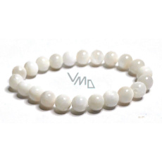 Moonstone white bracelet elastic natural stone, bead 8 mm / 16-17 cm, stone of destiny Moonstone white bracelet elastic natural stone, bead 8 mm / 16-17 cm, stone of destiny