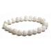 Moonstone white bracelet elastic natural stone, bead 8 mm / 16-17 cm, stone of destiny