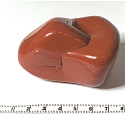 Jasper red Tumbled natural stone 220 - 280 g, 1 piece, full care stone