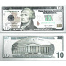 Talisman silver-plated 10 USD note