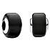 Charm Sterling silver 925 Black Murano glass bead on bracelet symbol
