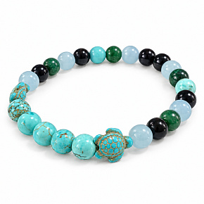 Bracelet with a story – Have a safe journey and come back to me safely, natural minerals, 8 mm bead / wrist 16–18 cm Bracelet with a story – Have a safe journey and come back to me safely, natural minerals, 8 mm bead / wrist 16–18 cm