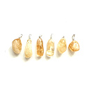 Citrine Trommel pendant natural stone S, approx. 2 - 2,8 cm, stone of abundance, success