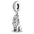 Sterling silver 925 Lion, animal bracelet pendant