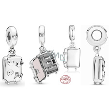 Charm Sterling silver 925 Suitcase opening, travel bracelet pendant Charm Sterling silver 925 Suitcase opening, travel bracelet pendant
