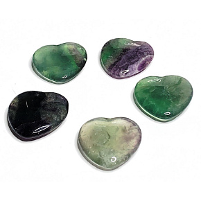 Fluorite Hmatka, healing gemstone in the shape of a heart natural stone 3 cm 1 piece, stone of geniuses Fluorite Hmatka, healing gemstone in the shape of a heart natural stone 3 cm 1 piece, stone of geniuses