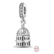 Sterling silver 925 London St. Pavla, travel bracelet pendant