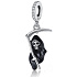 Charm Sterling silver 925 Death with Scythe, Halloween bracelet pendant