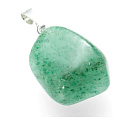 Avanturine Trommel pendant natural stone M, stone of happiness and prosperity