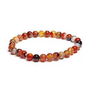 Agate yellow bracelet elastic natural stone, ball 6 mm / 16 - 17 cm Agate yellow bracelet elastic natural stone, ball 6 mm / 16 - 17 cm