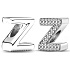 Sterling silver 925 Alphabet letter Z, bead for bracelet
