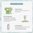 Charm Sterling Silver 925 Bear Green Fantastic Dream, Animal Bracelet Pendant