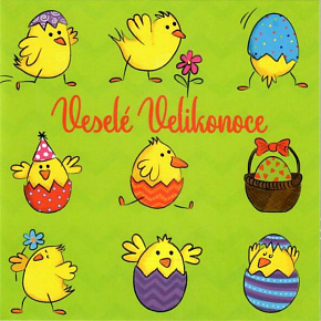 Nekupto Easter Greeting Card Happy Easter Many Days Full of Sunshine 100 x 100 mm 3555 XI