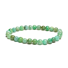 Jadeite Burmese bracelet elastic natural stone, ball 6 mm / 16 - 17 cm Jadeite Burmese bracelet elastic natural stone, ball 6 mm / 16 - 17 cm