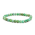 Jadeite Burmese bracelet elastic natural stone, ball 6 mm / 16 - 17 cm