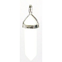 Opalite pendulum hexagon pendant synthetic stone 41 x 13 mm, stone of wishes and hopes
