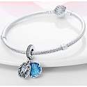 Sterling silver 925 Harry Potter - Snape's patron in the form of a rope, 2in1 pendant bracelet
