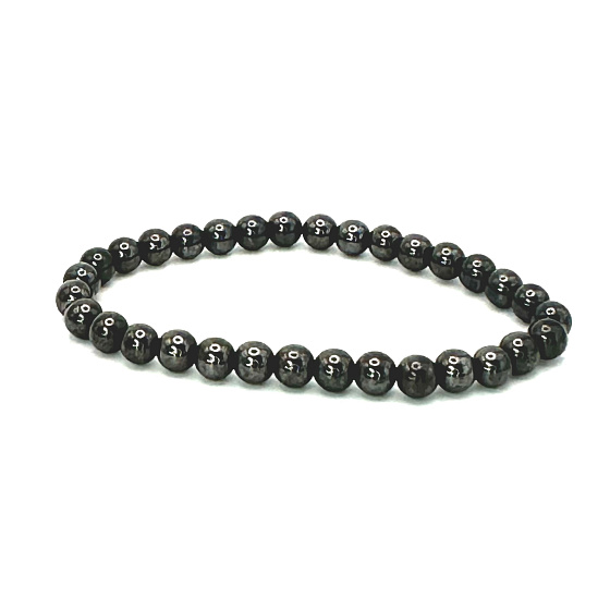 Magnetovec slimming magnetic bracelet elastic natural stone, ball 6 mm / 16 - 17 cm
