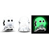Charm Sterling Silver 925 Boo Ghost Glowing in the Dark, Luminous Bead for Bracelet, Halloween
