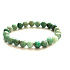 Emerald stone bracelet 8-9mm/16 - 17cm, Emerald A+++, truth-love-happiness-prosperity-creativity