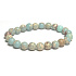 Jasper / Shushan stone bracelet elastic natural stone, ball 8 mm / 16 - 17 cm