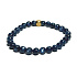 Kyanit blue bracelet elastic natural stone, ball 6 mm / 16-17 cm, stone link