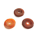 Carnelian Donut natural stone 30 mm, Teach us here and now