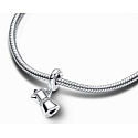 Charm Sterling silver 925 Coffee pot, openable bracelet pendant, food and drink