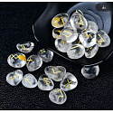 Crystal Clear Rune Alphabet Natural Stone, 10 - 30 mm 25 pieces