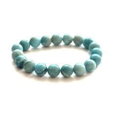 Larimar bracelet 10mm/16 - 17cm, love, peace, balance