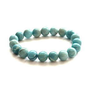 Larimar bracelet 10mm/16 - 17cm, love, peace, balance
