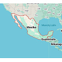 Charm Sterling Silver 925 Mexico Flag - Swinging Map, Travel Bracelet Pendant