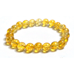 Citrine bracelet elastic natural stone, ball 8 mm / 16-17 cm, stone of abundance, success Citrine bracelet elastic natural stone, ball 8 mm / 16-17 cm, stone of abundance, success
