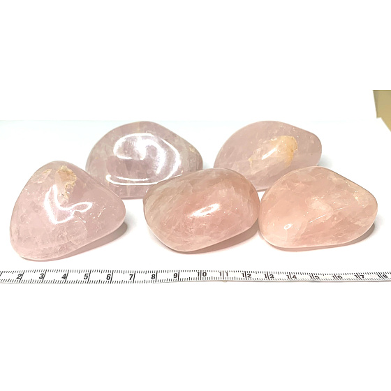 Rose quartz Tumbled natural stone 100 - 160 g, 1 piece, stone of love