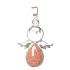 Goldstone Gold Angel guardian pendant 3,5 x 2,5 mm, stone of ambition