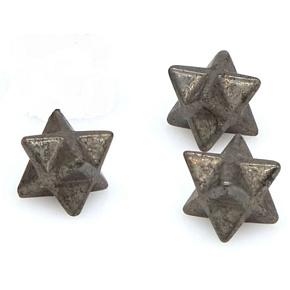 Pyrite iron merkaba hmatka from natural stone 13 mm