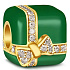 Sterling silver 925 Gift - package green, anniversary bracelet bead